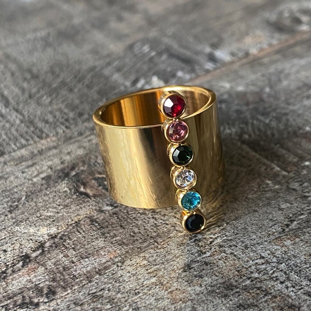 NEW Chakra Gold Statement Ring - Picture 12 of 16